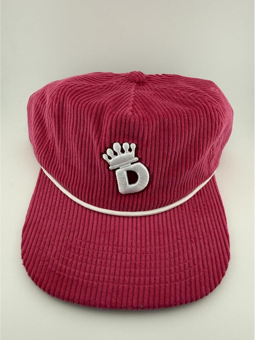 Dunkin DunKings Pink Corduroy Snapback Hat, LE 2025